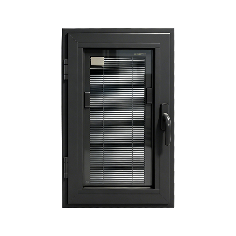 Fereastră dublă cu deschidere spre exterior seria 65 (cu jaluzele încorporate)