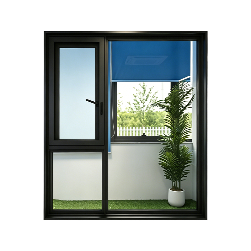 120 Fereastră integrată din plasă de oțel cu deschidere electrică spre exterior